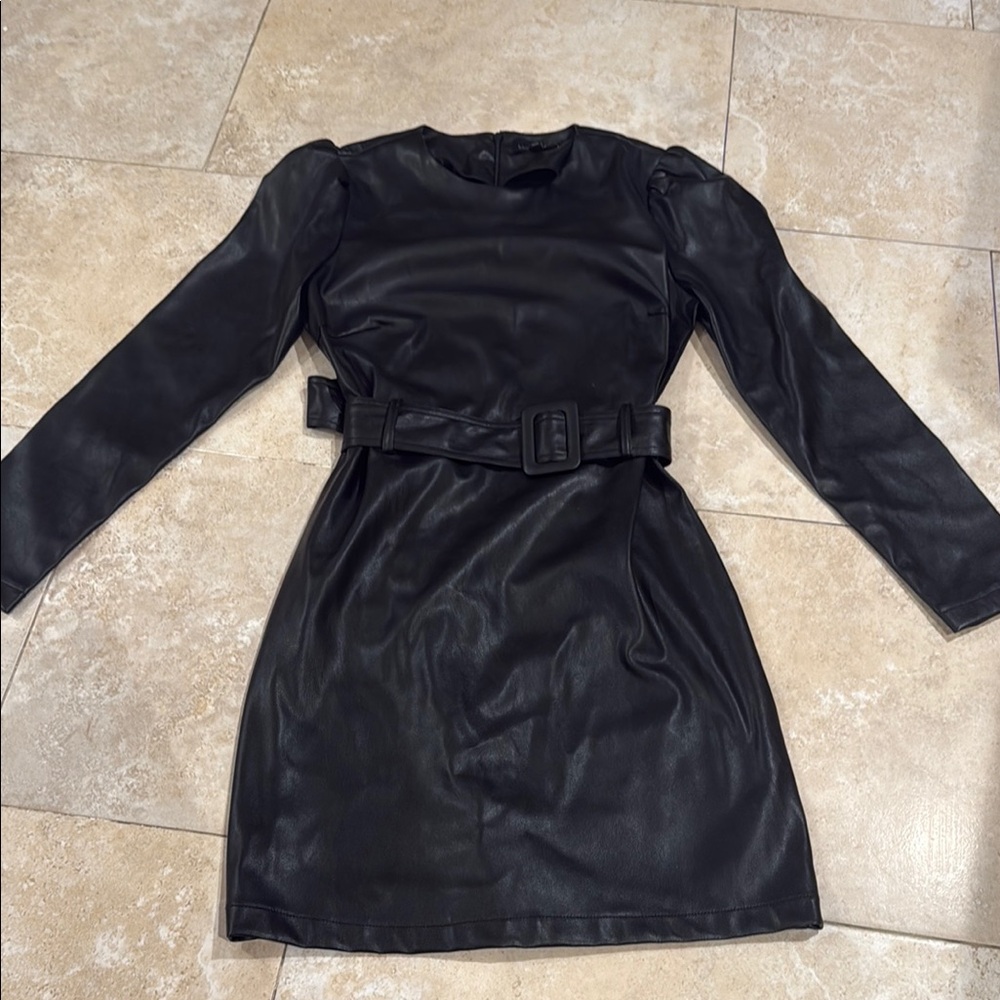 Lucy Paris Black Long Sleeve Sheath Dress